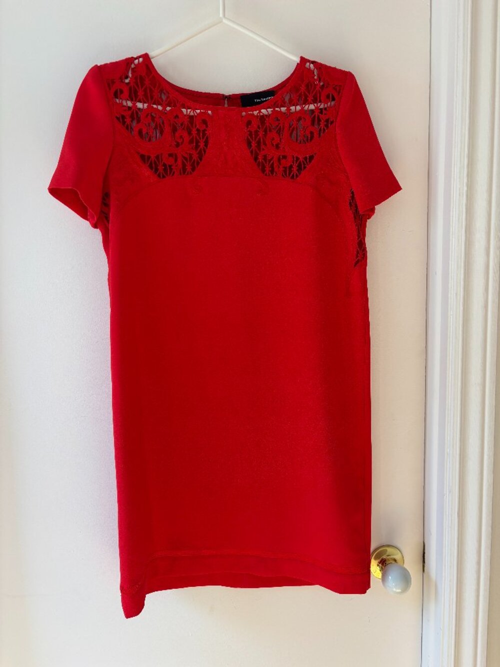 The Kooples Red Lace Mini Dress